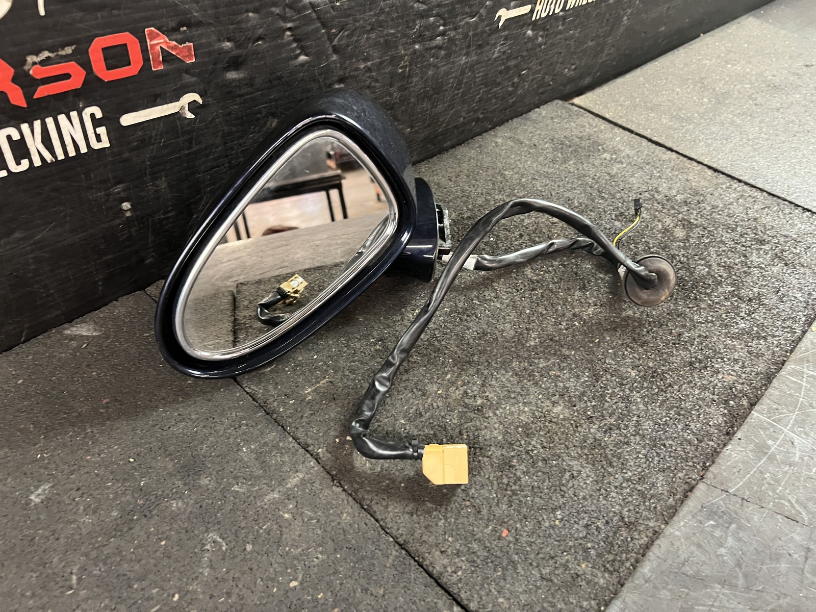 03-09 BENTLEY CONTINENTAL GTC POWER FOLD DRIVER LEFT SIDE VIEW DOOR MIRROR BLUE