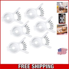 6 Count Plastic Food Storage Clips for Bread and Bagels - Seals Tight 