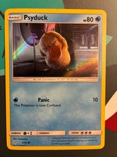 Psyduck 7/18 C Detective Pikachu Pokemon Holo HP