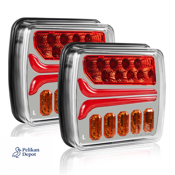Led AnhäNger RüCkleuchten 12V 24V 2 StüCk Bremslicht Positionsle-image