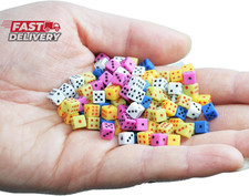 Smartdealspro 100 Assorted 1/5" 5Mm D6 Mini Dice Game Dot Square Dice Set