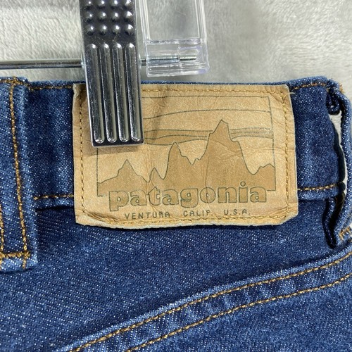 Patagonia Jeans men's 33x32 Denim Blue Straight Fit Regular Dark Wash Cotton - Picture 13 of 15