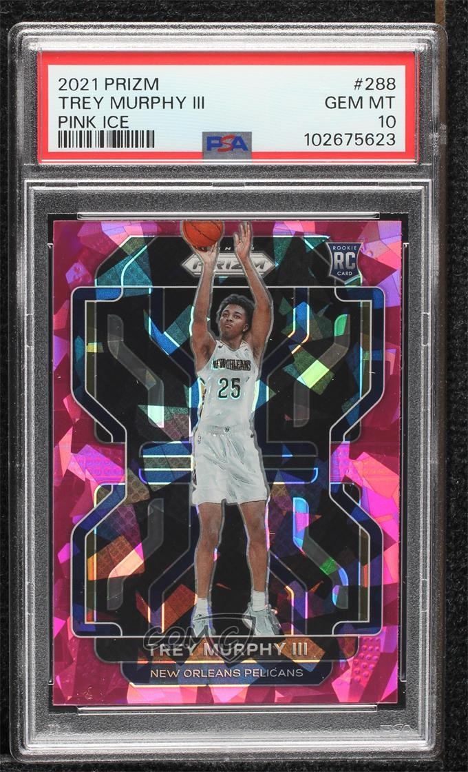 2021-22 Panini Prizm Pink Ice Prizm Trey Murphy III #288 PSA 10 GEM MT 11es
