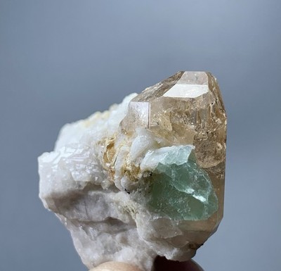 150 Carats Topaz With Fluorite Crystal Specimen From Pakistan