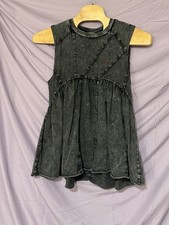 URBAN OUTFITTERS BLACK SLEEVELESS STEVIE BABYDOLL MINI DRESS 