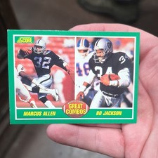 Score 1989 Great Combos Rumbling Raiders Bo Jackson Marcus Allen Raiders #284