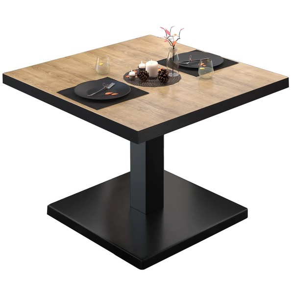Bm | Bistro Loungetisch | B:T:H 60 X 60 X 41 Cm | Eiche / Schwarz | Bistro Ti...-image
