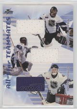 2001-02 ITG Be A Player Memorabilia /80 Nikolai Khabibulin Arturs Irbe HOF 4f5