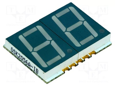 Anz.Z: 2 SMD 14,22mm gelb-grün 0,56'' Display: LED 7-segmentig