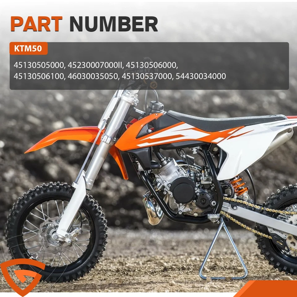 For KTM 50 SX 50SX Air Cool Engine Cylinder Piston Kit Mini Adventure 2001-2011 - Imagem 3 de 4