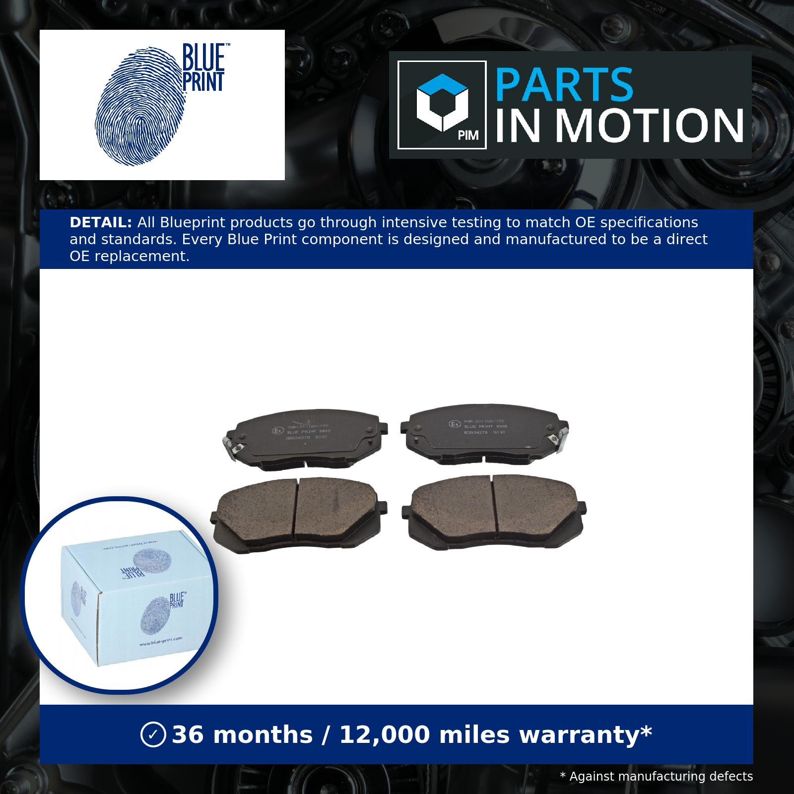 Fits BLUE PRINT ADG04278 Brake Pad Set, disc brake ADG04278 Brake pad ⭐UK Stock⭐ - Image 15