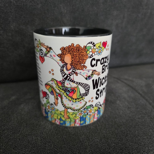Crazy Brave & Wicked Strong - Suzy Toronto Kaffeebecher Tasse - Bild 2 von 8