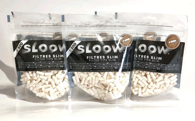 6x 500 St. SLOOW ECO Slim Papier Filter 6mm Drehfilter Zigarettenfilter
