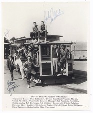 1969-70 San Francisco Warriors Original Team Issued Photo Signed AUTO by 2 LOA
