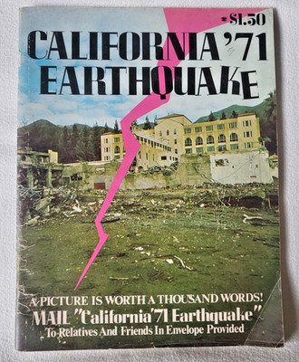 California '71 Earthquake Magazine 1971 Killer Quake Photos J.E.K. Pub