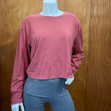 Xersion Womens Everyday Crew Neck Long Sleeve T-Shirt Size L