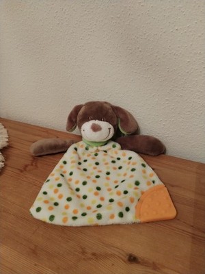 Ergee Hund grüner Schal Punkte Schmusetuch Kuscheltuch Schnuffeltuch KIK 