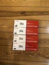 Canon 054 4-Color Toner Cartridge Set, Black/Yellow/Cyan/Magenta NEW Open Box