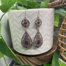 2.5  Earring Set Bohemian Retro Ethnic Tribal Dangle Drop New Free Ship B8640
