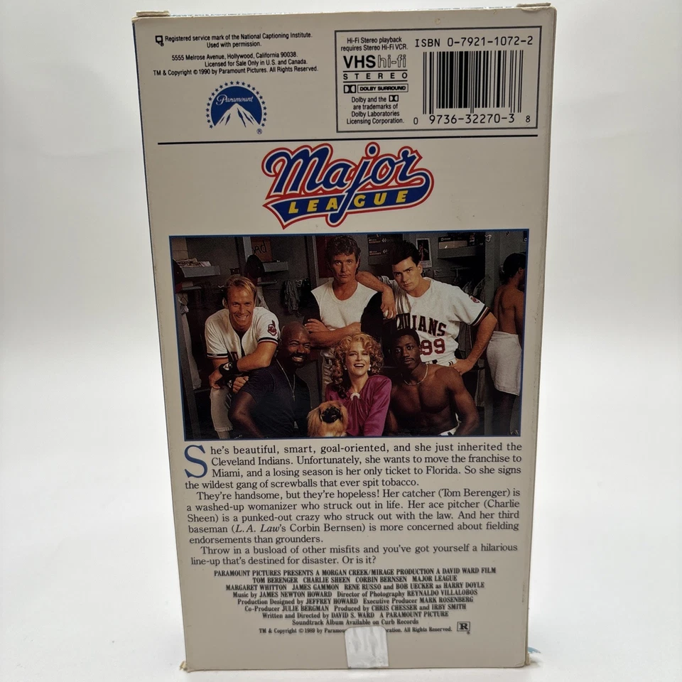 Major League VHS 1997 Paramount - Image 2 of 4