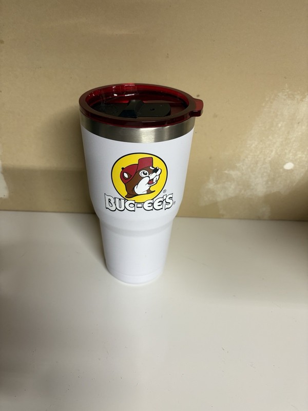 Buc-ees Yukon Outfitters 20oz Tumbler Stainless Steel White New
