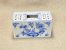 Vaso in mattoni Andrea By Sadek stile Delft blu bianco fiore rana 6319 porcellana