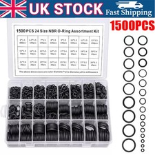 1500x O RING SET Assorted O-Ring Washer Kit Pack Rubber ORing Seals Plumbing Tap