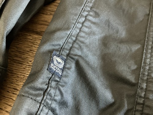 Buffalo David Bitton Waxed Cotton Military Field Jacket XL Black Hooded-READ - Picture 19 of 24