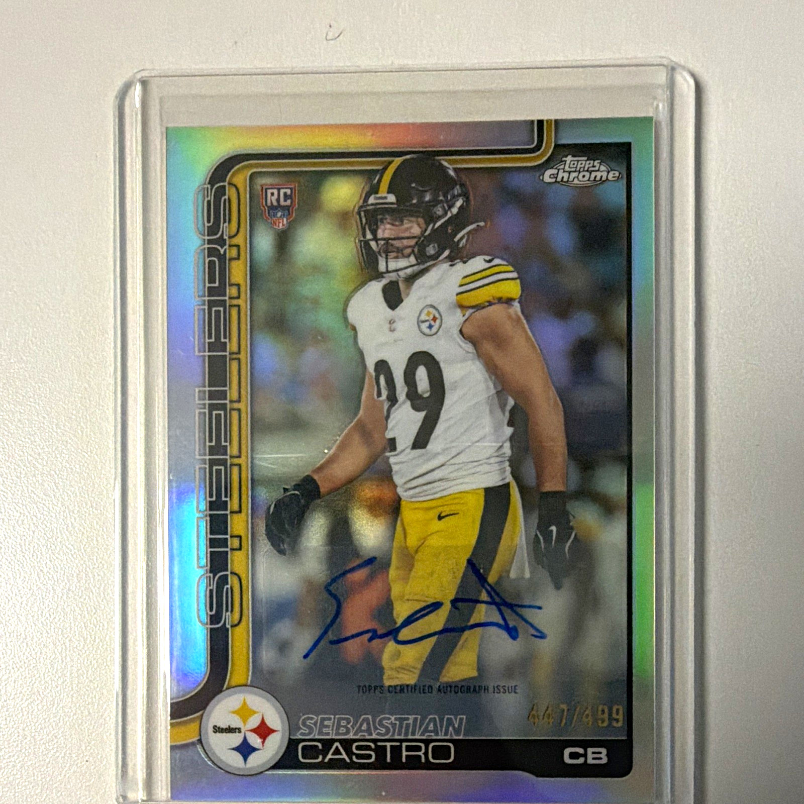 Topps 2025 Chrome Sebastian Castro RC Auto #RA-SC Refractor /499