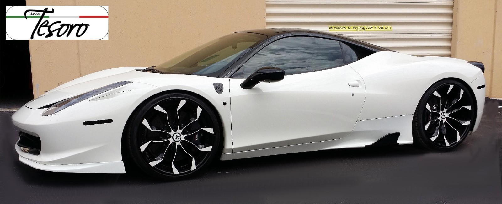 2010-15 Ferrari 458 Italia TesoroDesign Lower Front 2pc Spoiler Made in USA