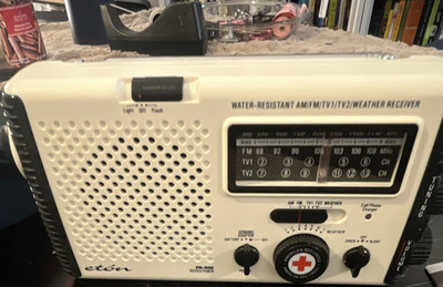 Eton FR-400 AM/FM TV Weather Hand Crank Radio w/ Flashlight Siren Charger