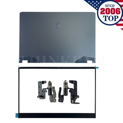 NEW Back Cover/Bezel/Hinges For MSI Vector GP76 GP77 GE76 MS-17K3 MS-17K4 Black