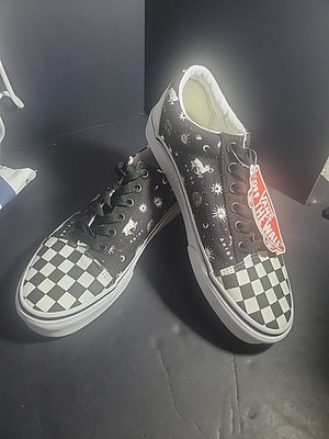 Vans Authentic Custom Aries Zodiac Black/ White Sz 6.0M/ 7.5 W