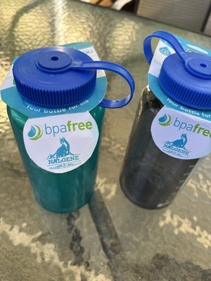 32 Oz Nalgene Wide Mouth Bottles (2)