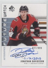2019-20 SP Authentic Inscriptions 27/50 Jonathan Davidsson (11/7/2019) Auto s9v