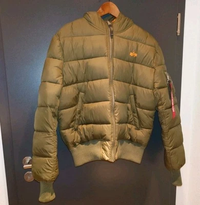 Alpha Industries Winterjacke Herren Grün Größe M Neuwertig - Bild 1 von 4