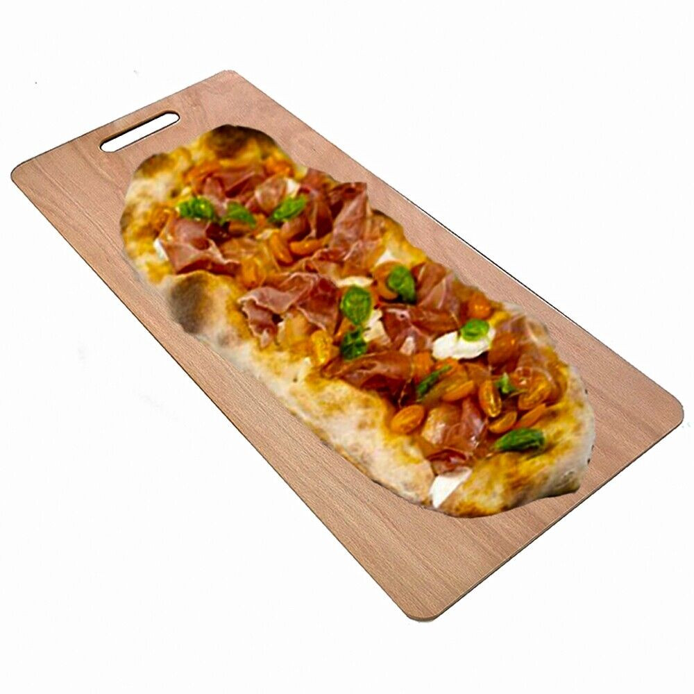 Pala forno per pizza a metro Roma cm 60x33 in legno tagliere vassoio antipasto a