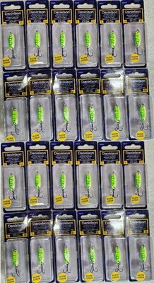 24 Packs, Danielson Night Fight Renegade 1/8oz Spoon Green Worm NFRG18GW, NEW