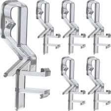 Hidden Channel Valance Clips 1-7/8 Clear 10pcs for Faux Real Wood Blinds