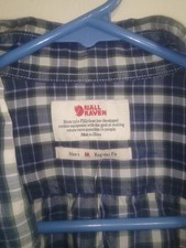 Fjallraven Abisco Cool Multicolor Plaid Check Long Sleeve Shirt Mens M