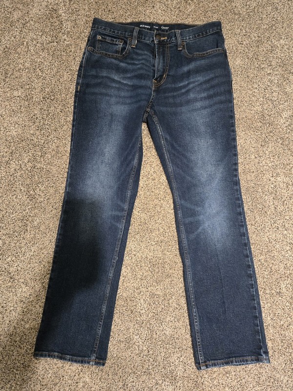 Old Navy Jeans Men's size 31x30 Straight Built in Flex Denim dark wash
