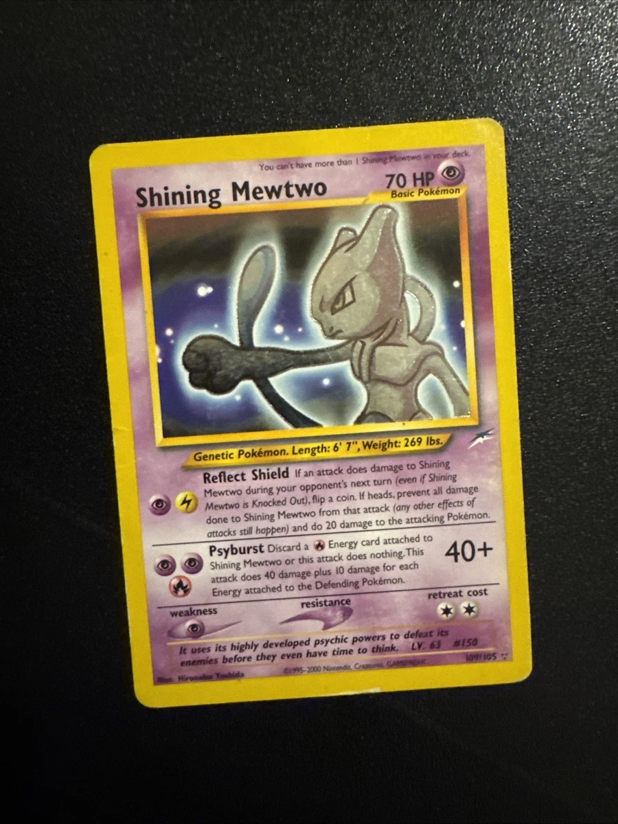 Mewtwo Pokémon TCG Neo Destiny Individual Collectible Card Game