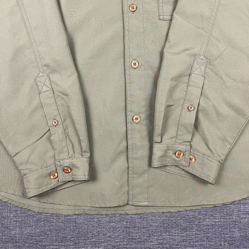 Camisa con botones Gander Mountain para hombre manga larga pesca poliéster X-grande verde - Imagen 3 de 24