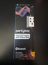SALE Partymic Karaoke Microphone With Disco Ball Bluetooth.