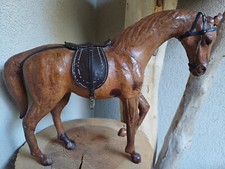 Collection ancien jouet  cheval en cuir vintage