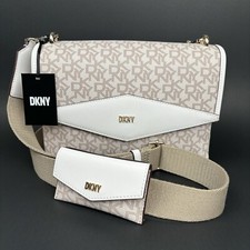 DKNY Winnie Flap Bag Crossbody Shoulder Signa...