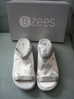 silver sequin slides