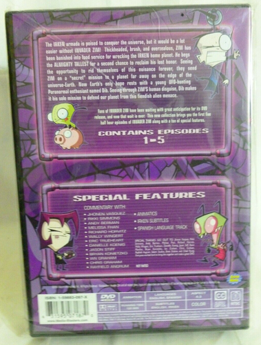 Invader Zim Volume One: Doom Doom Doom (DVD, 2004) Nickelodeon Episode 1 - 5 OOP - Picture 2 of 2