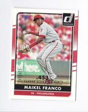 2016 Donruss Stat Line Career #159 Maikel Franco /453 Phillies