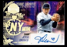 2024 Leaf Bronx Legacy Jesse Orosco New York Minute Autograph Auto 1/1